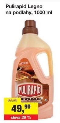 Čistič na dřevěné podlahy Legno Pulirapid