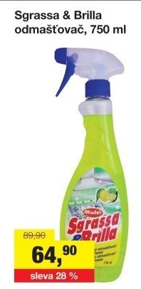 Čistič a odmašťovač Sgrassa e Brilla Madel