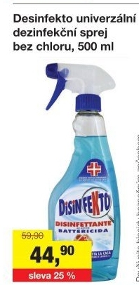 Dezinfekční prostředek ve spreji Disinfekto