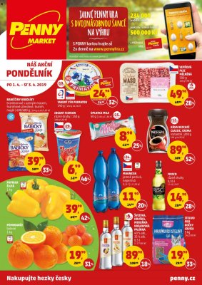akční leták Penny Market 1.4.2019-3.4.2019