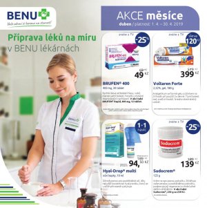 akční leták BENU Lékárna 1.4.2019-30.4.2019