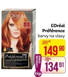 Barva na vlasy Préférence L'