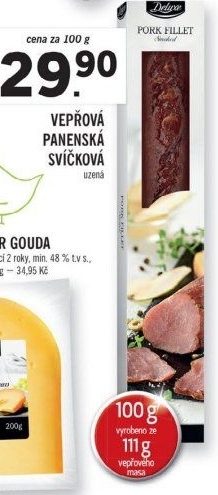 Vepřová panenská svíčková uzená Deluxe
