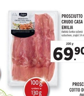 Šunka italská Prosciutto Crudo Casa Emilia Deluxe