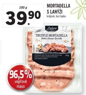 Salám Mortadella s lanýži Deluxe