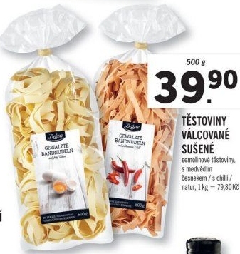 Těstoviny semolinové Deluxe