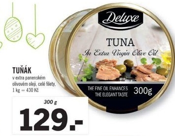 Tuňák filety v oleji Deluxe