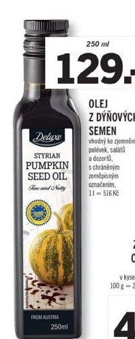 Dýňový olej Deluxe