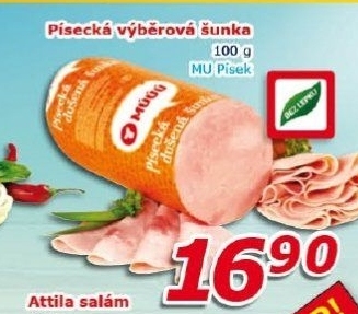Šunka výběrová písecká Maso uzeniny Písek