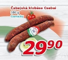 Klobása Csabai Gornický