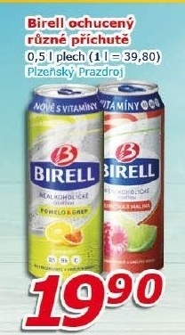 Nealkoholické pivo ochucené Birell