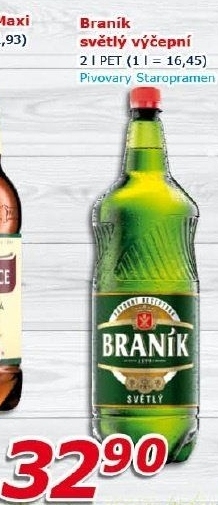 Pivo světlé výčepní 10° Braník