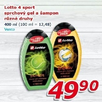 Sprchový gel a šampon 2v1 Lotto