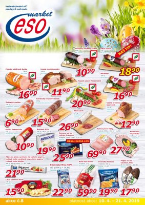 akční leták ESO MARKET 10.4.2019-21.4.2019