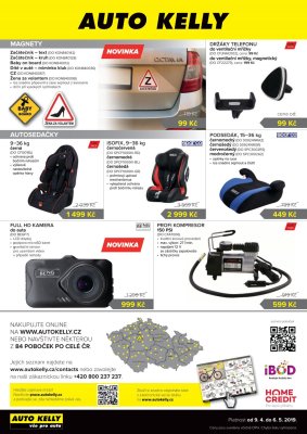 akční leták Auto Kelly 9.4.2019-6.5.2019