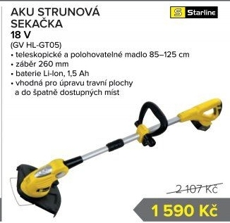 Aku sekačka strunová Starline