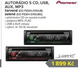 Autorádio Pioneer DEH-S110UB