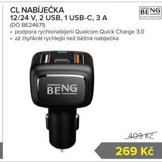 USB autonabíječka Beng