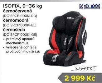 Autosedačka Isofix Sparco