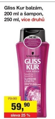 Balzám na vlasy Gliss Kur Schwarzkopf