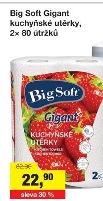 Kuchyňské utěrky 2vrstvé Gigant Big Soft
