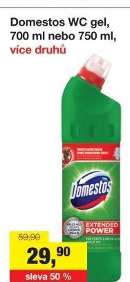Čistič WC gelový Domestos