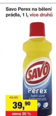 Prací prostředek Perex Savo