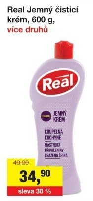 Čisticí krém jemný Real