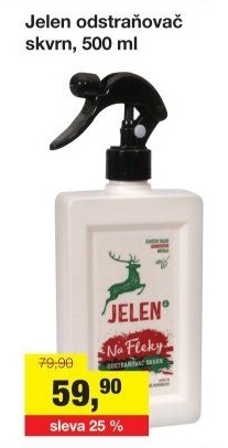 Odstraňovač skvrn ve spreji Jelen