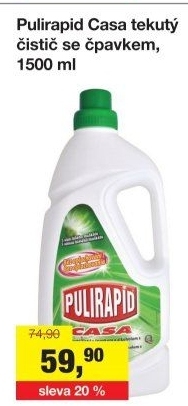 Čistič univerzální se čpavkem Casa Pulirapid