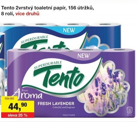 Toaletní papír 2vrstvý Tento