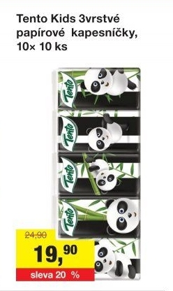 Kapesníčky papírové Kids Tento