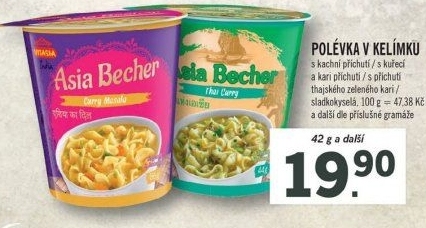 Instantní polévka Vitasia - v kelímku
