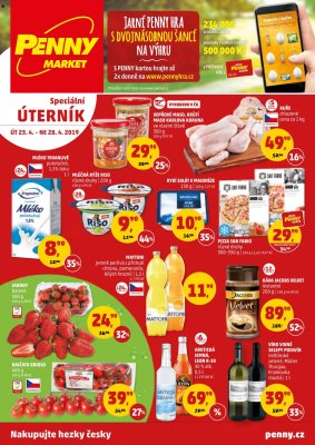akční leták Penny Market 23.4.2019-28.4.2019