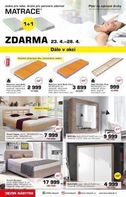 akční leták Jena nábytek 23.4.2019-19.5.2019