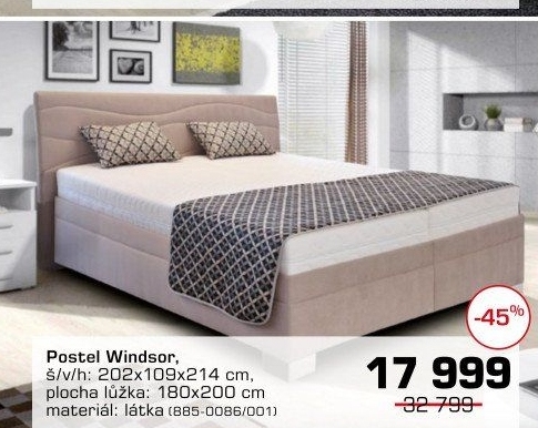 Postel čalouněná Windsor