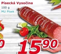 Salám Vysočina písecká Maso uzeniny Písek