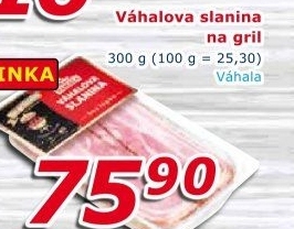 Slanina Váhalova na grilování Váhala