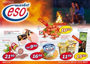 akční leták ESO MARKET 24.4.2019-5.5.2019