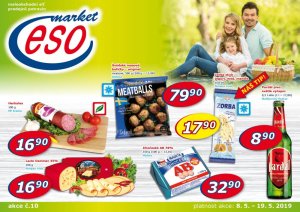 akční leták ESO MARKET 8.5.2019-19.5.2019