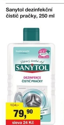 Čistič pračky Sanytol