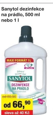 Dezinfekční čistič na prádlo Sanytol