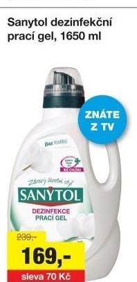 Dezinfekční prací gel Sanytol
