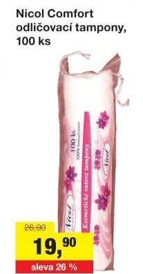 Odličovací tampony Nicol