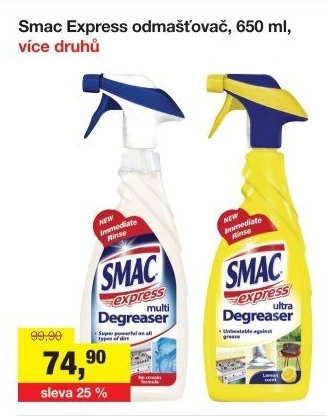 Odmašťovač Smac Express