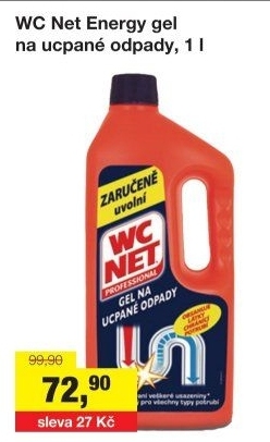 Čistič odpadů gelový Energy WC NET