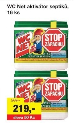 Aktivátor septiků biologický WC Net