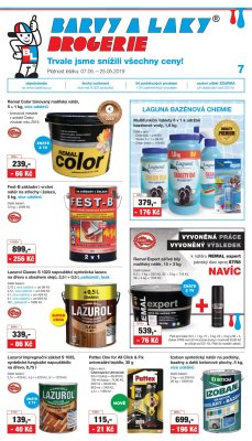 akční leták Barvy a laky drogerie 7.5.2019-25.5.2019