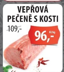 Vepřová pečeně s kostí H+H Řeznictví