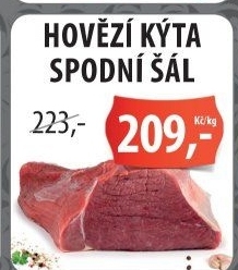 Hovězí kýta - spodní šál H+H Řeznictví